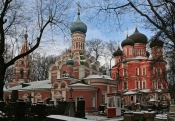 Реставрация одного из храмов Донского мужского монастыря