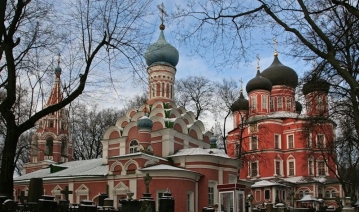Реставрация одного из храмов Донского мужского монастыря